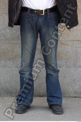 Calf Leg Head Man Casual Jeans Average Overweight Street photo references